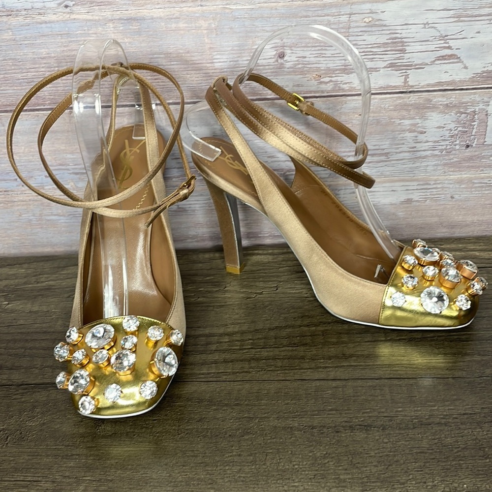 Yves Saint Laurent crystal embellished.​​